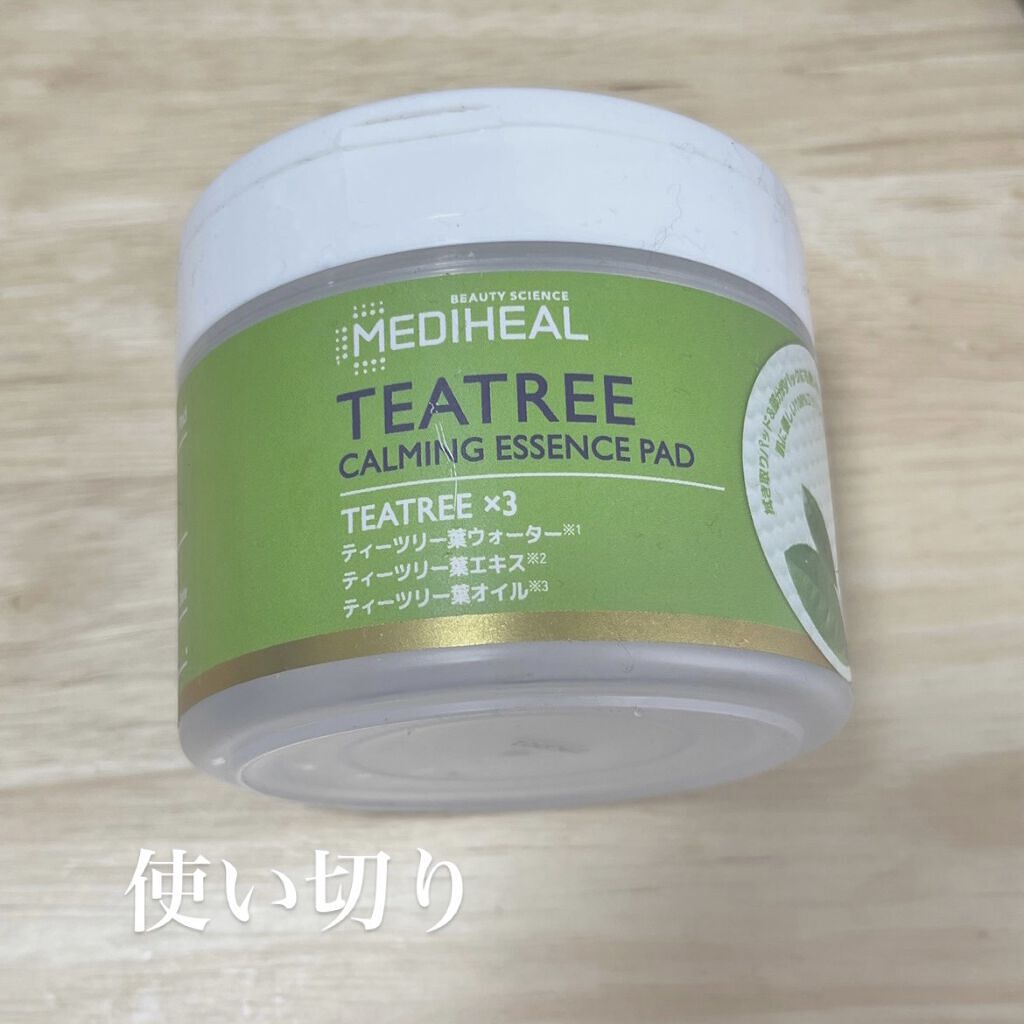 ティーツリーカーミングエッセンスパッド/MEDIHEAL/トナーパッドを使ったクチコミ（1枚目）