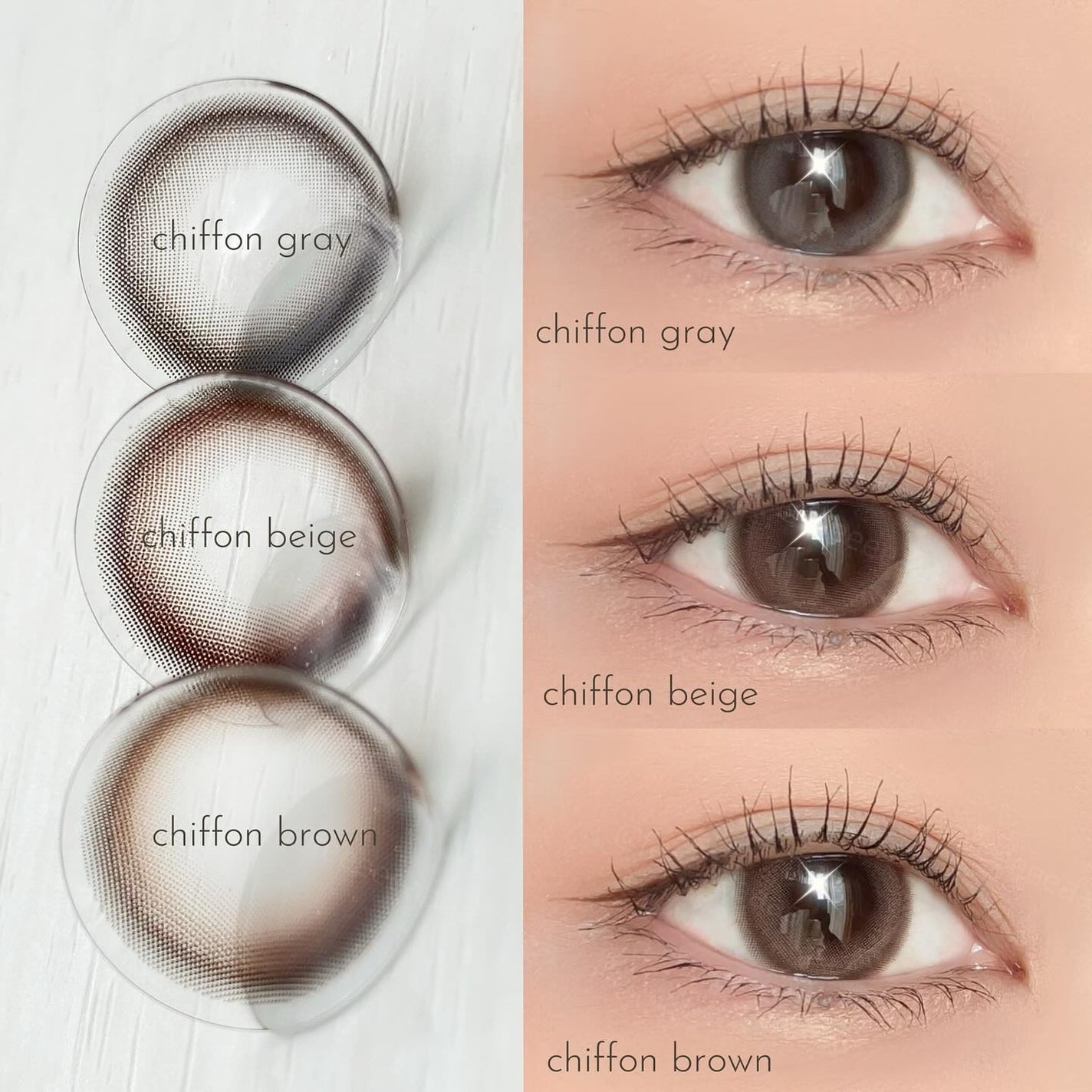 chiffon/meilly/ワンデー(1DAY)カラコンを使ったクチコミ(2枚目)