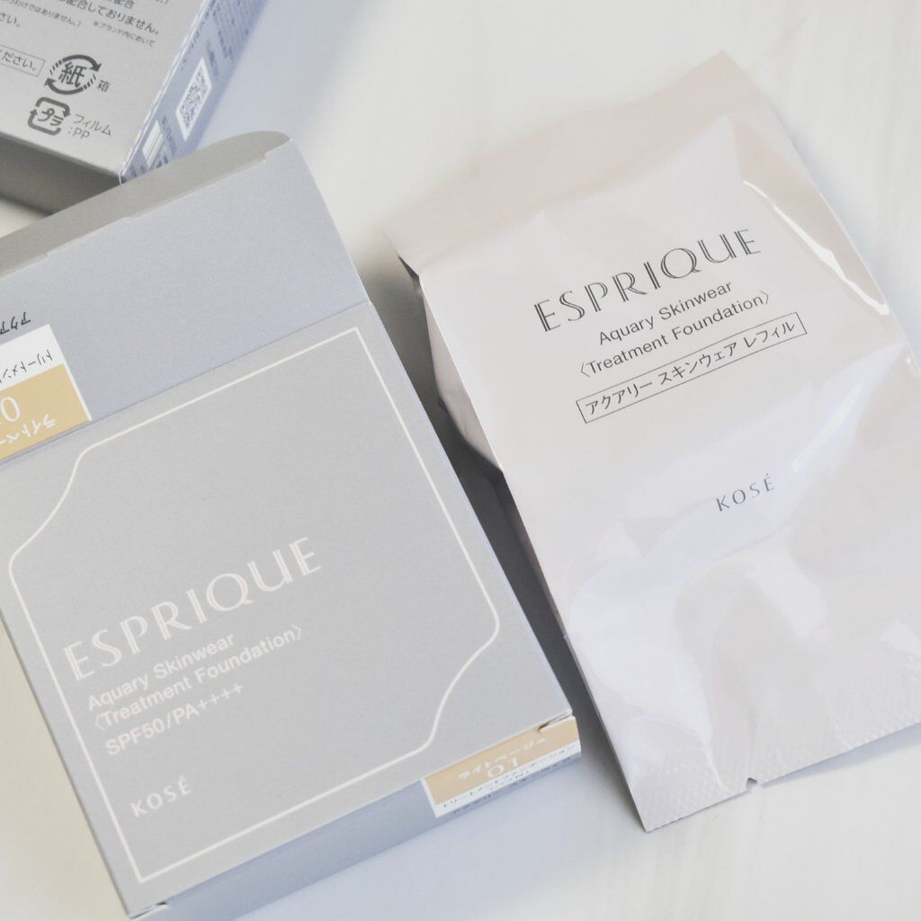 アクアリースキンウェア/ESPRIQUE/クッションファンデーションを使ったクチコミ(10枚目)