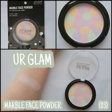 UR GLAM　MARBLE FACE POWDER/U R GLAM/プレストパウダーを使ったクチコミ（1枚目）