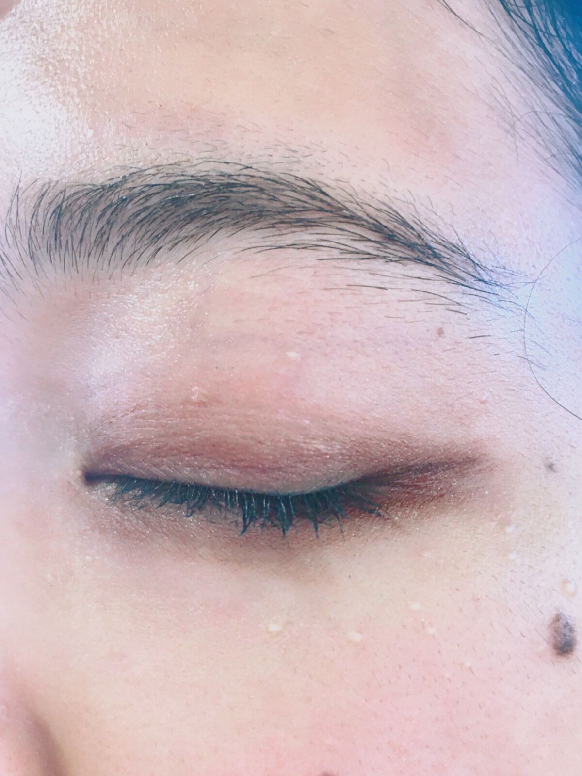 MFL リキッドアイライナー ピンクブラウン/DAISO/リキッドアイライナーを使ったクチコミ（2枚目）