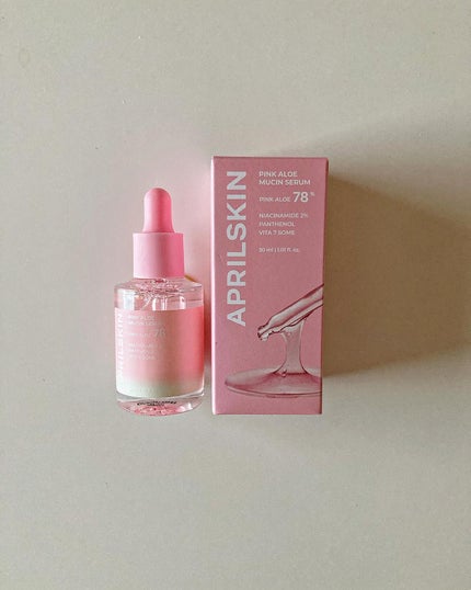 ピンクアロエムチンセラム/APRILSKIN/美容液を使ったクチコミ(5枚目)