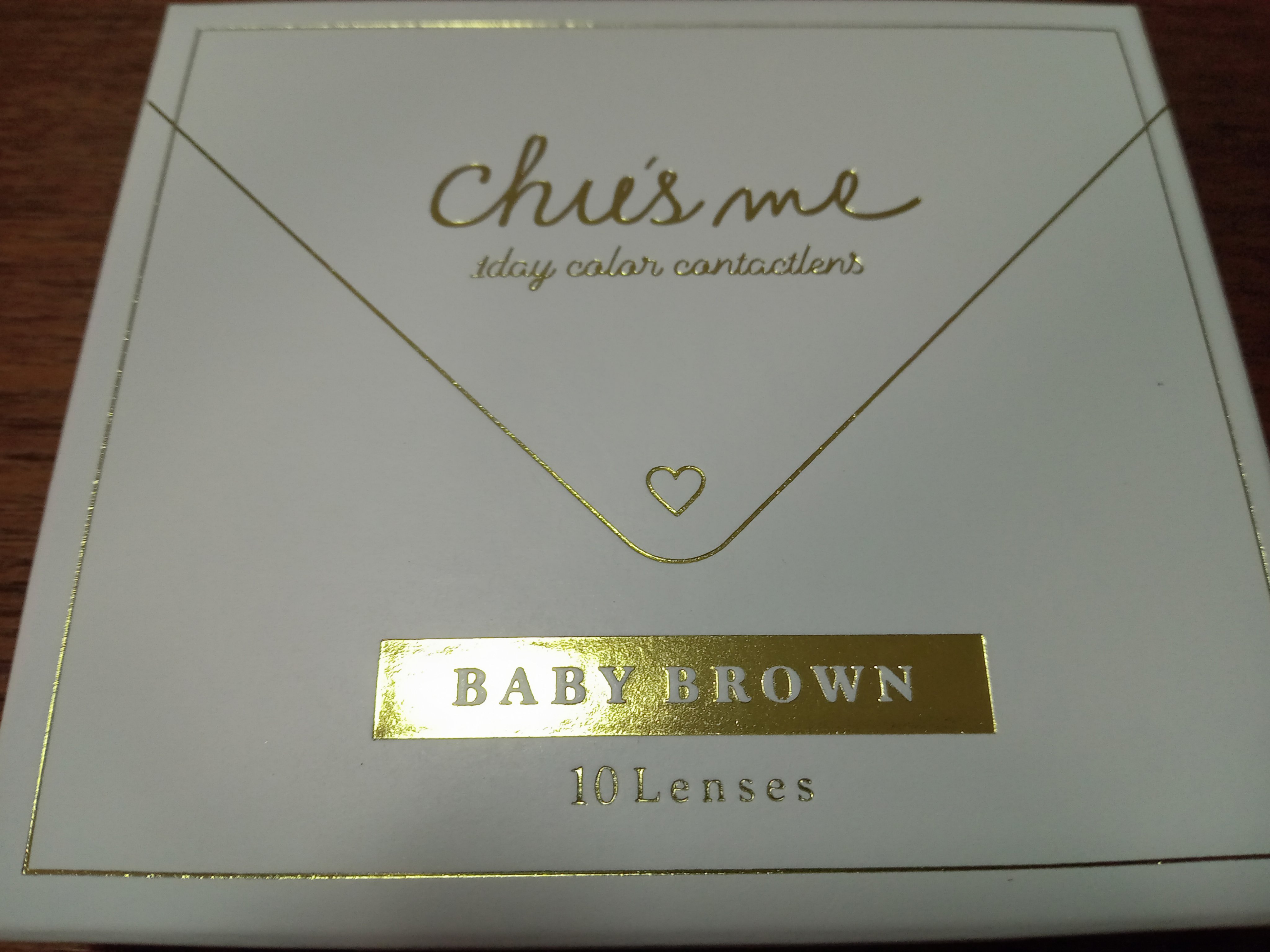 Chu's me 1day ベイビーブラウン/Chu's me/ワンデー（１DAY）カラコンを使ったクチコミ（1枚目）