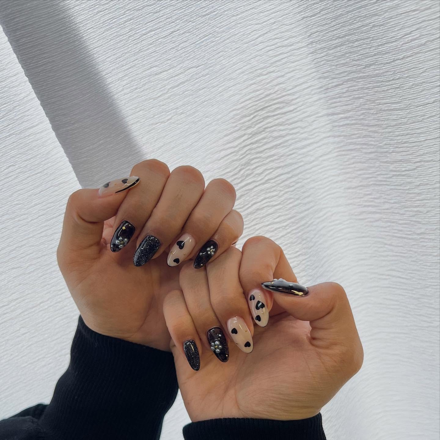 #ネイル,#ニュアンスネイル,#ジェルネイル,#ギャルネイル,#ネイル,#城陽ネイルのネイルデザイン