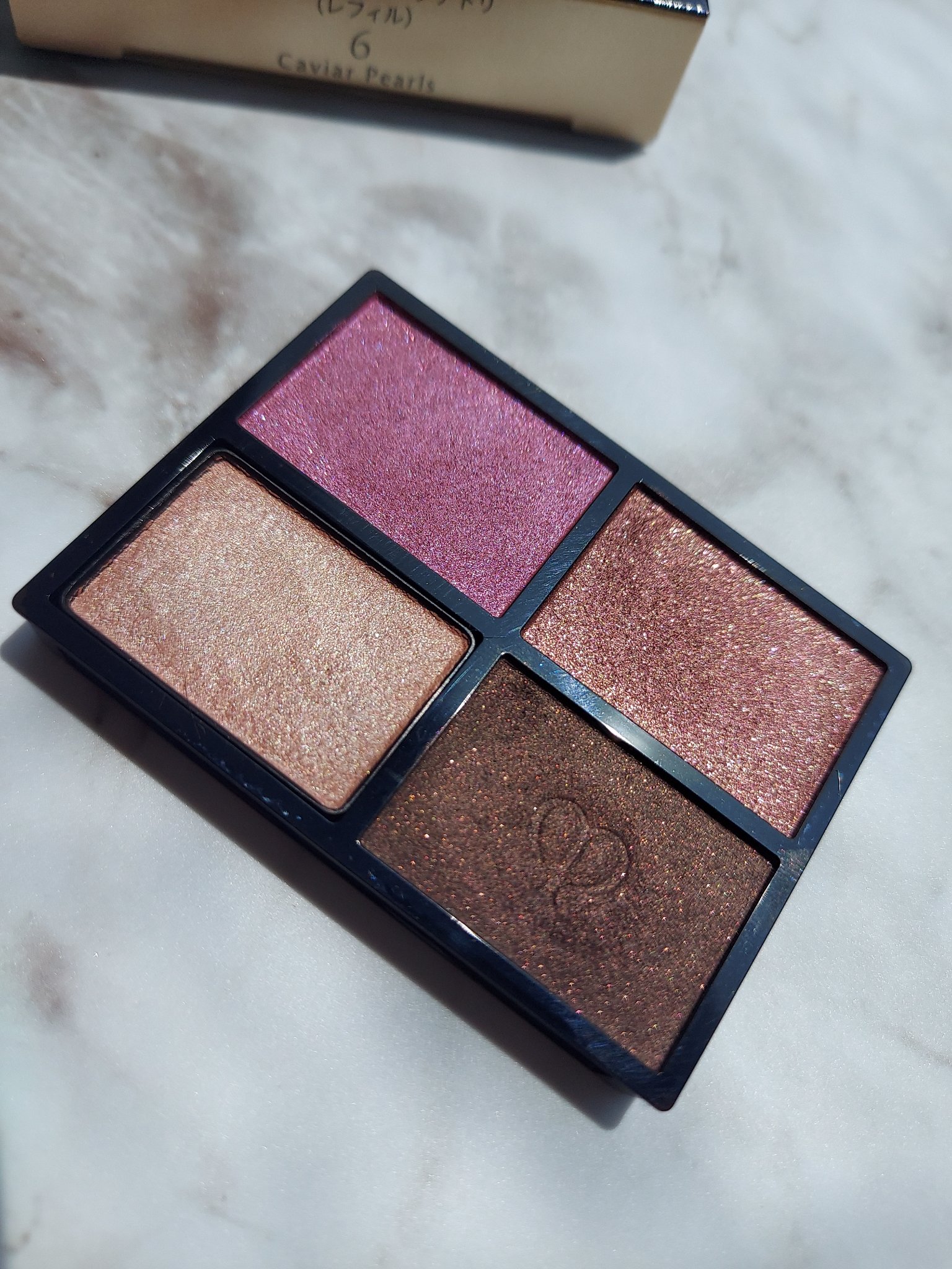 オンブルクルールクアドリ 6 Caviar Pearls（レフィル）/クレ・ド・ポー ボーテ/アイシャドウパレットを使ったクチコミ（1枚目）