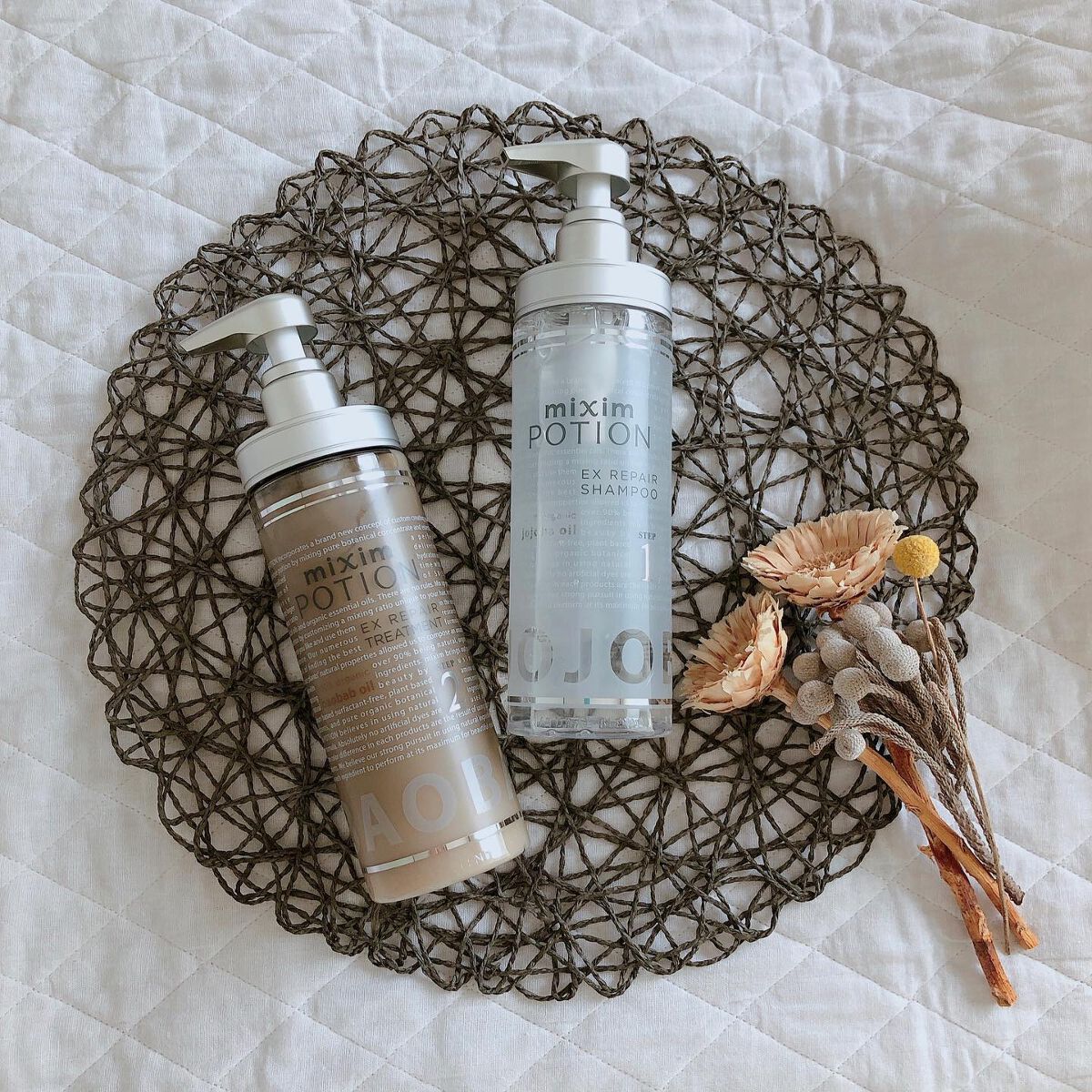 リペアシャンプー/ヘアトリートメント/mixim POTION/シャンプー・コンディショナーを使ったクチコミ（1枚目）