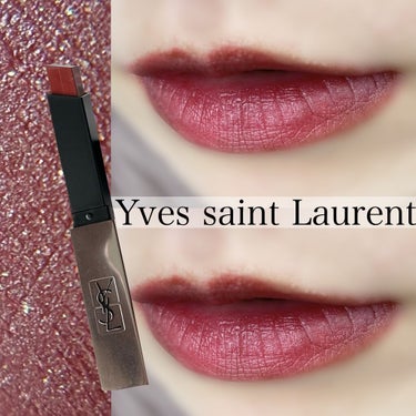 ルージュ ピュールクチュール ザ スリム グロウマット No.205 シークレッドローズウッド/YVES SAINT LAURENT BEAUTE/口紅を使ったクチコミ（1枚目）