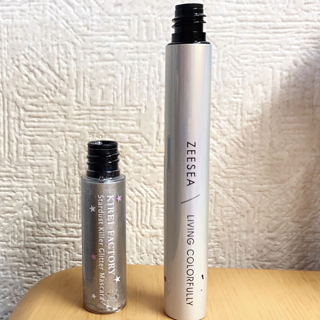 スターダストキラー グリッターマスカラ/KIREI FACTORY/マスカラを使ったクチコミ（3枚目）