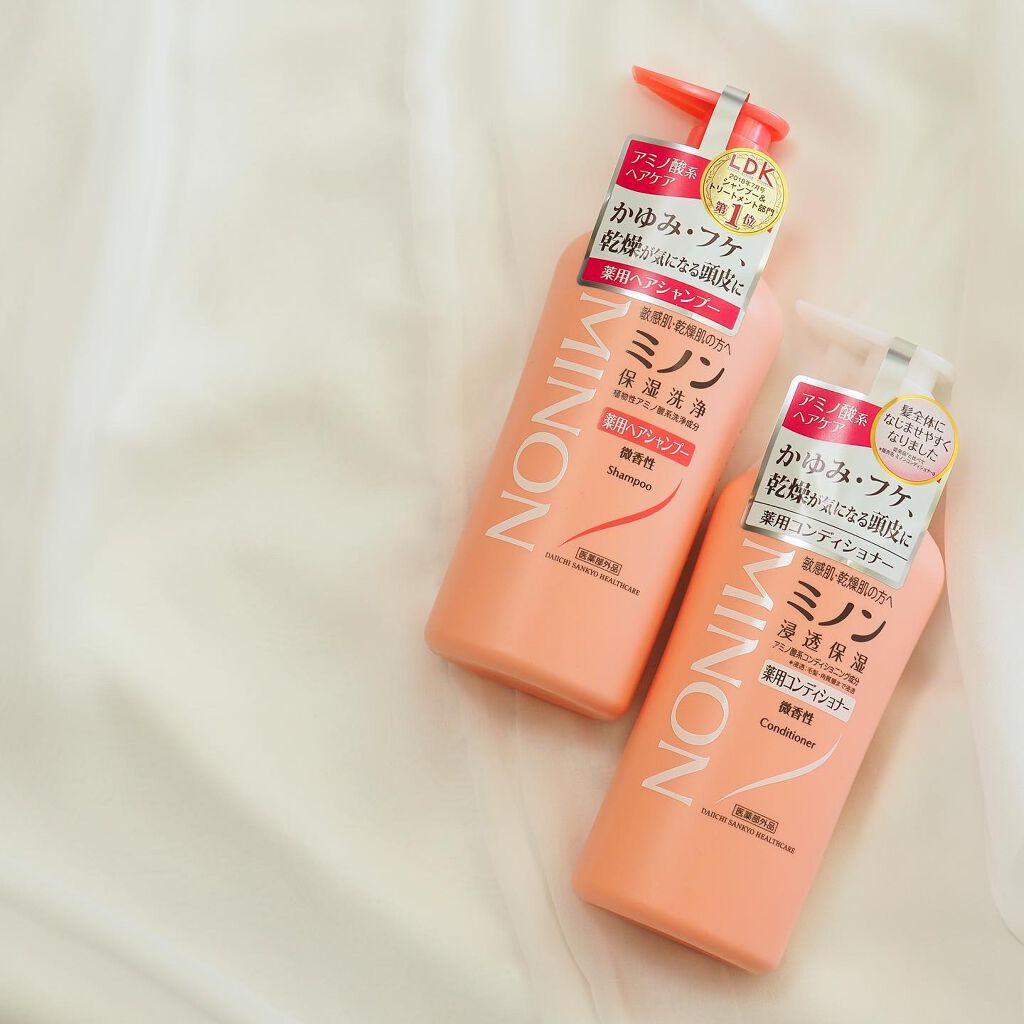 ミノン薬用ヘアシャンプー/薬用コンディショナー/ミノン/市販シャンプーを使ったクチコミ(5枚目)