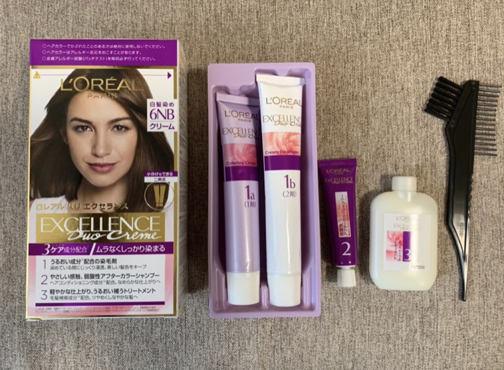 エクセランス ヘアカラー/ロレアル パリ/ヘアカラーを使ったクチコミ（1枚目）