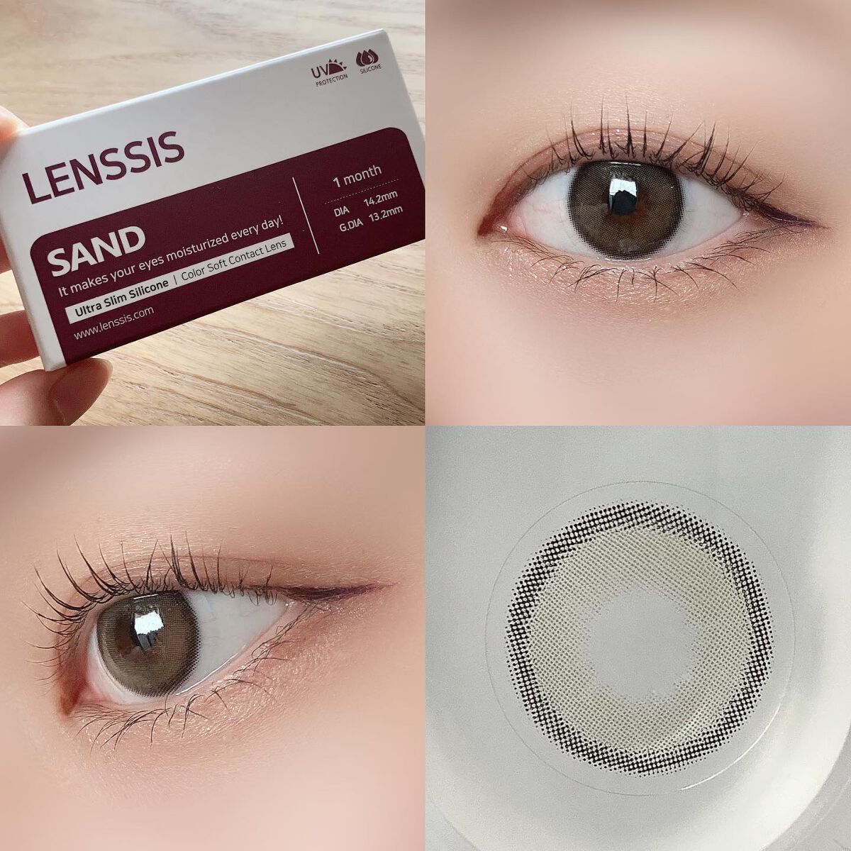 サンドシリーズ/LENSSIS/カラーコンタクトレンズを使ったクチコミ(4枚目)