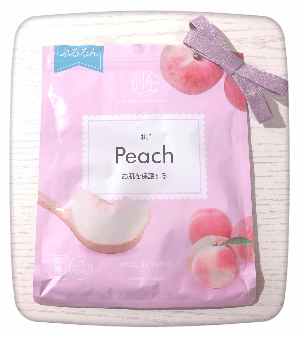 マスクソムリエ 桃/ジャパンギャルズ/シートマスク・パックを使ったクチコミ(1枚目)