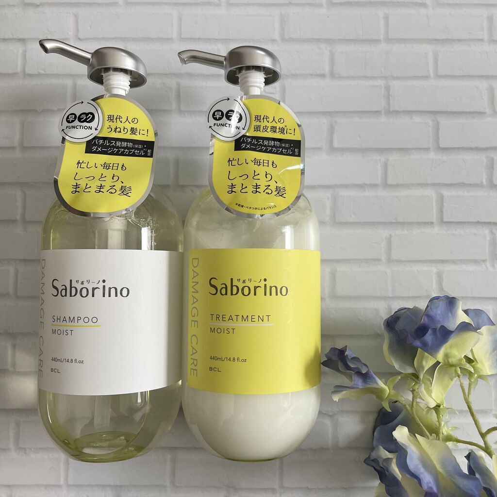 ハヤラクシャンプー モイスト/トリートメント モイスト/サボリーノ/市販シャンプーを使ったクチコミ（1枚目）