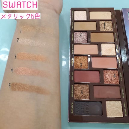 ボーンディスウェイ サンセット ストリップ アイシャドウ パレット/Too Faced/アイシャドウパレットを使ったクチコミ(4枚目)