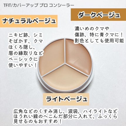 カバーアッププロコンシーラー/TFIT/パレットコンシーラーを使ったクチコミ(3枚目)