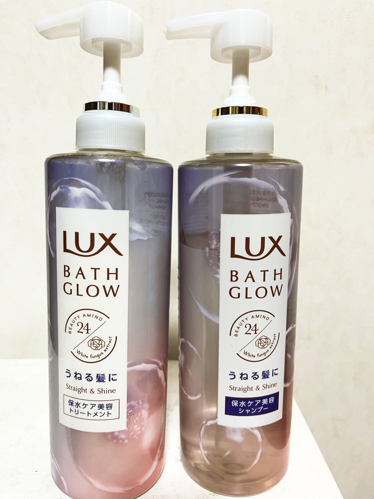 バスグロウ ストレート&シャイン シャンプー/トリートメント/LUX/市販シャンプーを使ったクチコミ（1枚目）