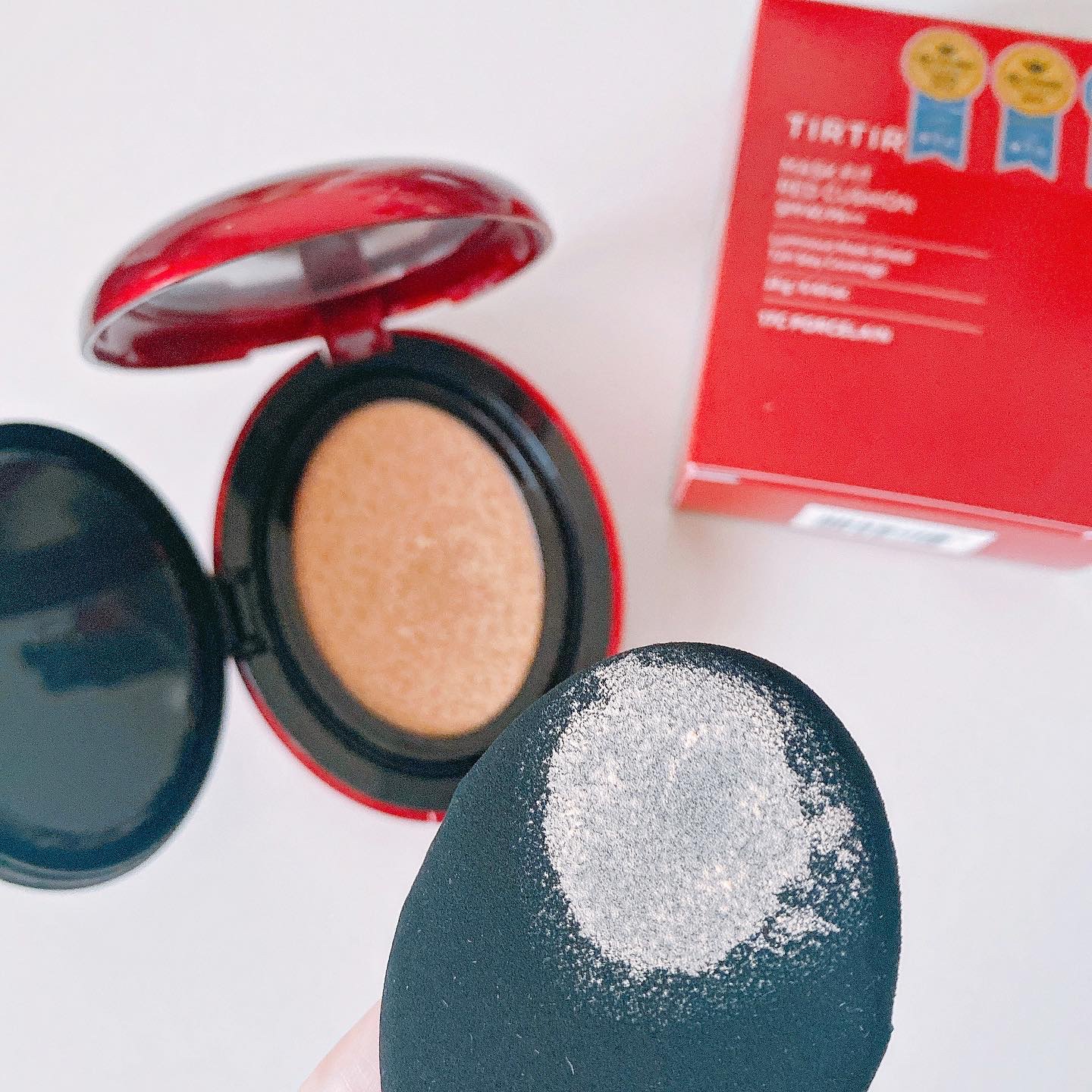 マスク フィット レッド クッション/TIRTIR(ティルティル)/クッションファンデーションを使ったクチコミ（2枚目）