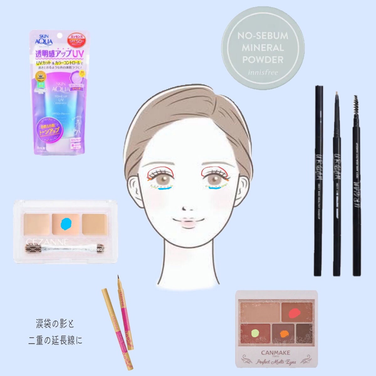 パーフェクトマルチアイズ/キャンメイク/アイシャドウパレットを使ったクチコミ(3枚目)