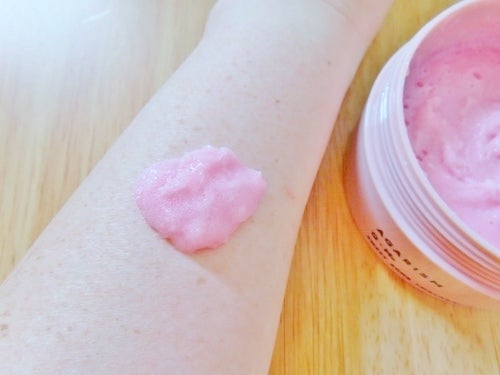 Q+Me スウィート ボム タラソ スクラブ/AGARISM/バスト・ヒップケアを使ったクチコミ(2枚目)