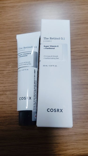 COSRX　ザ・レチノール0.1クリーム
20ml
￥1975(メガ割時)
￥2600～￥1995(通常時)

メガ割りの時に購入して、しばらく使用してみました！

レチノールの使い方がいまいち分からな