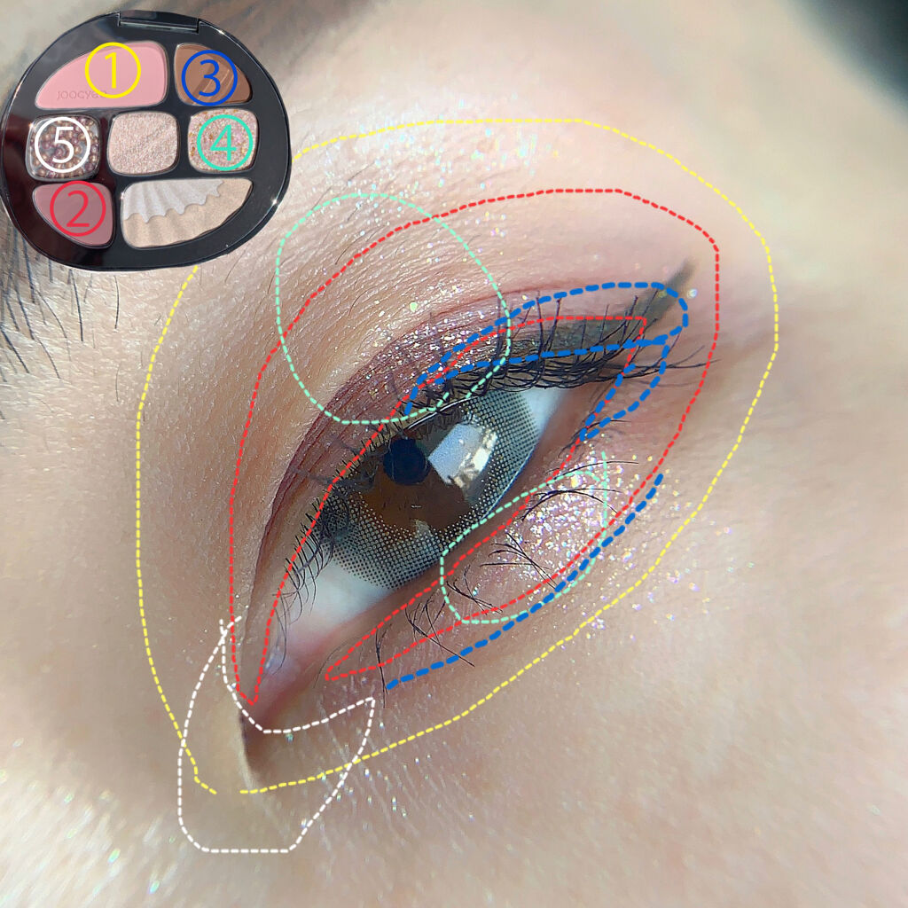 貝殻マルチパレット/Joocyee/アイシャドウパレットを使ったクチコミ（2枚目）