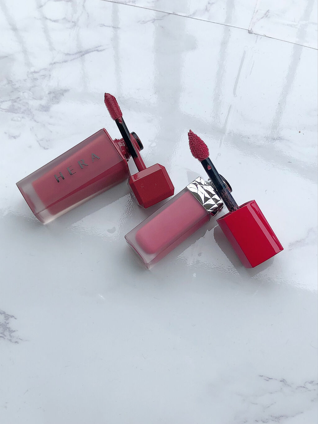 ルージュ ディオール ウルトラ リキッド 675 フルール ブルー/Dior/口紅を使ったクチコミ（2枚目）