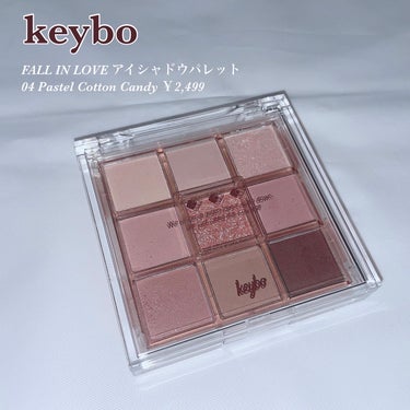 keybo KEYBO FALL IN LOVE SHADOW PALETTEのクチコミ「.
.
❤︎ Keybo
FALL IN LOVE アイシャドウパレット
04 Pastel .....」（1枚目）