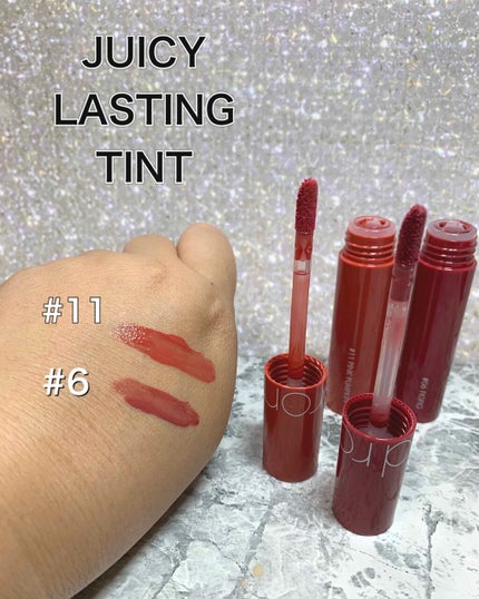 ジューシーラスティングティント/rom&nd/リップティントを使ったクチコミ(2枚目)