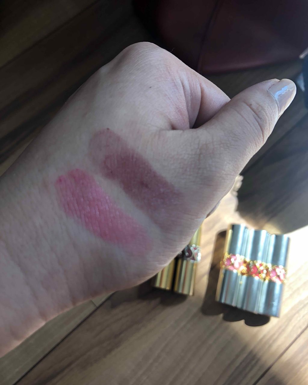 ルージュ ヴォリュプテ シャイン/YVES SAINT LAURENT BEAUTE/口紅を使ったクチコミ(2枚目)