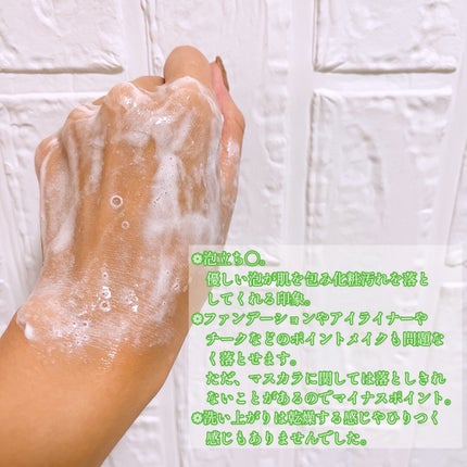 Green sprout deep cleansing foam/suiskin/洗顔フォームを使ったクチコミ(3枚目)