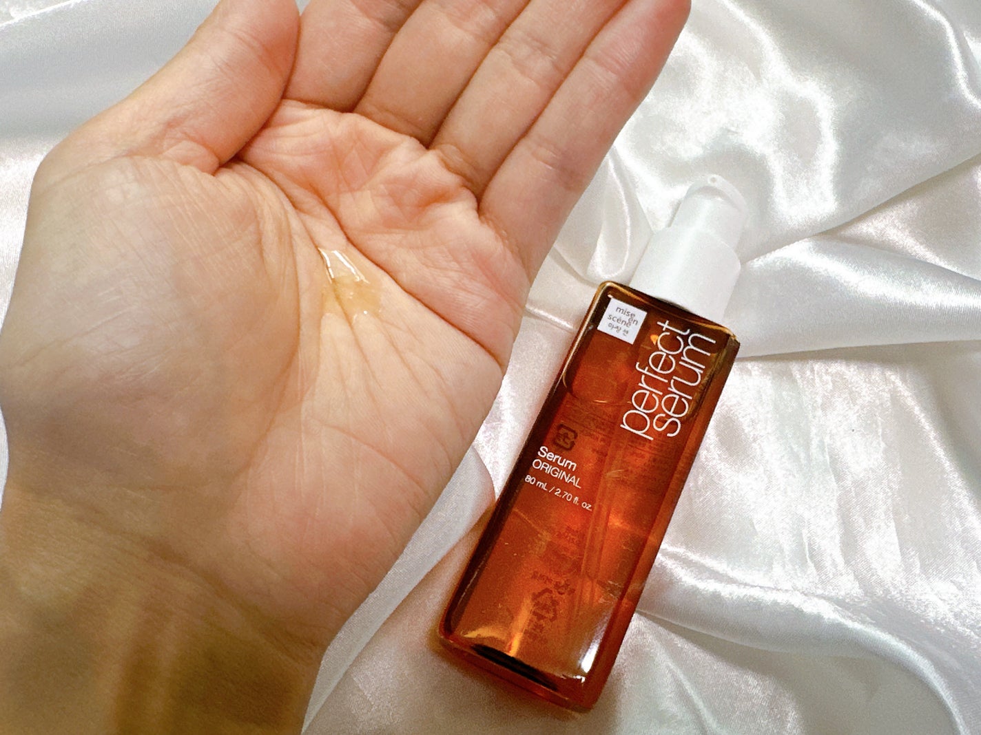 パーフェクトセラム オリジナルセラム/miseenscene/アウトバストリートメントを使ったクチコミ(2枚目)