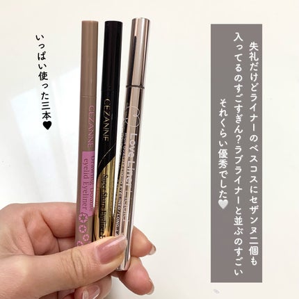 描くふたえアイライナー/CEZANNE/リキッドアイライナーを使ったクチコミ(3枚目)