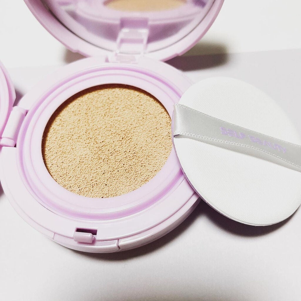 ユニコーン オーロラ光彩クッション/SELF BEAUTY/クッションファンデーションを使ったクチコミ(2枚目)