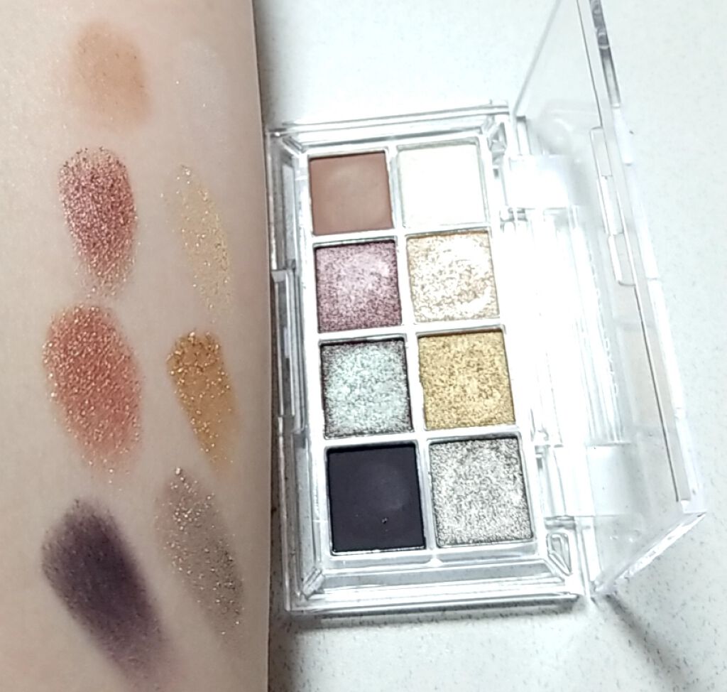 AC8カラーアイパレット/セリア/アイシャドウパレットを使ったクチコミ（3枚目）