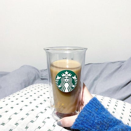 MONAMI@フォロバ100 on LIPS 「.自分へのご褒美に買ったダブルウォールグラス☕️.#starb..」(1枚目)