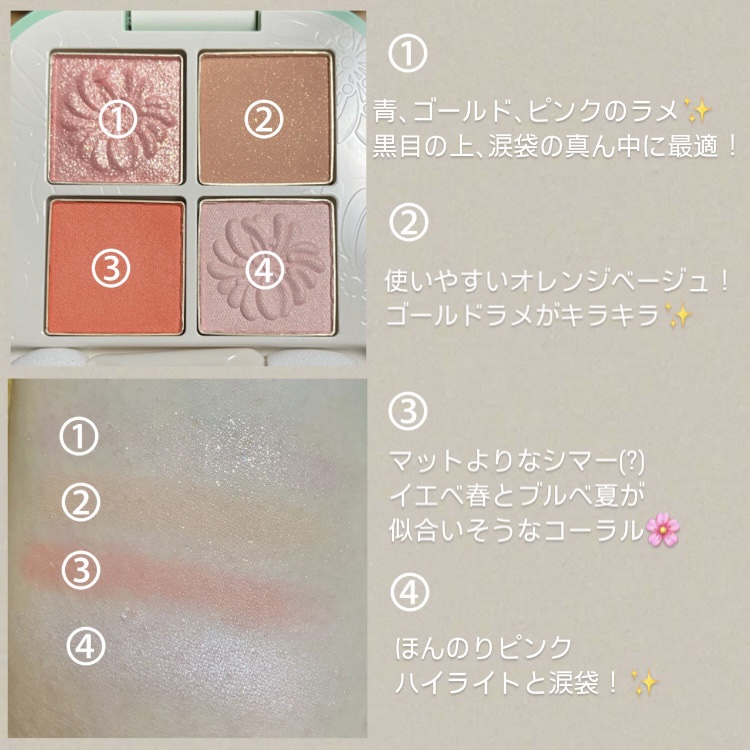 ポール ＆ ジョー アイデザイン パレット/PAUL & JOE BEAUTE/アイシャドウパレットを使ったクチコミ（2枚目）