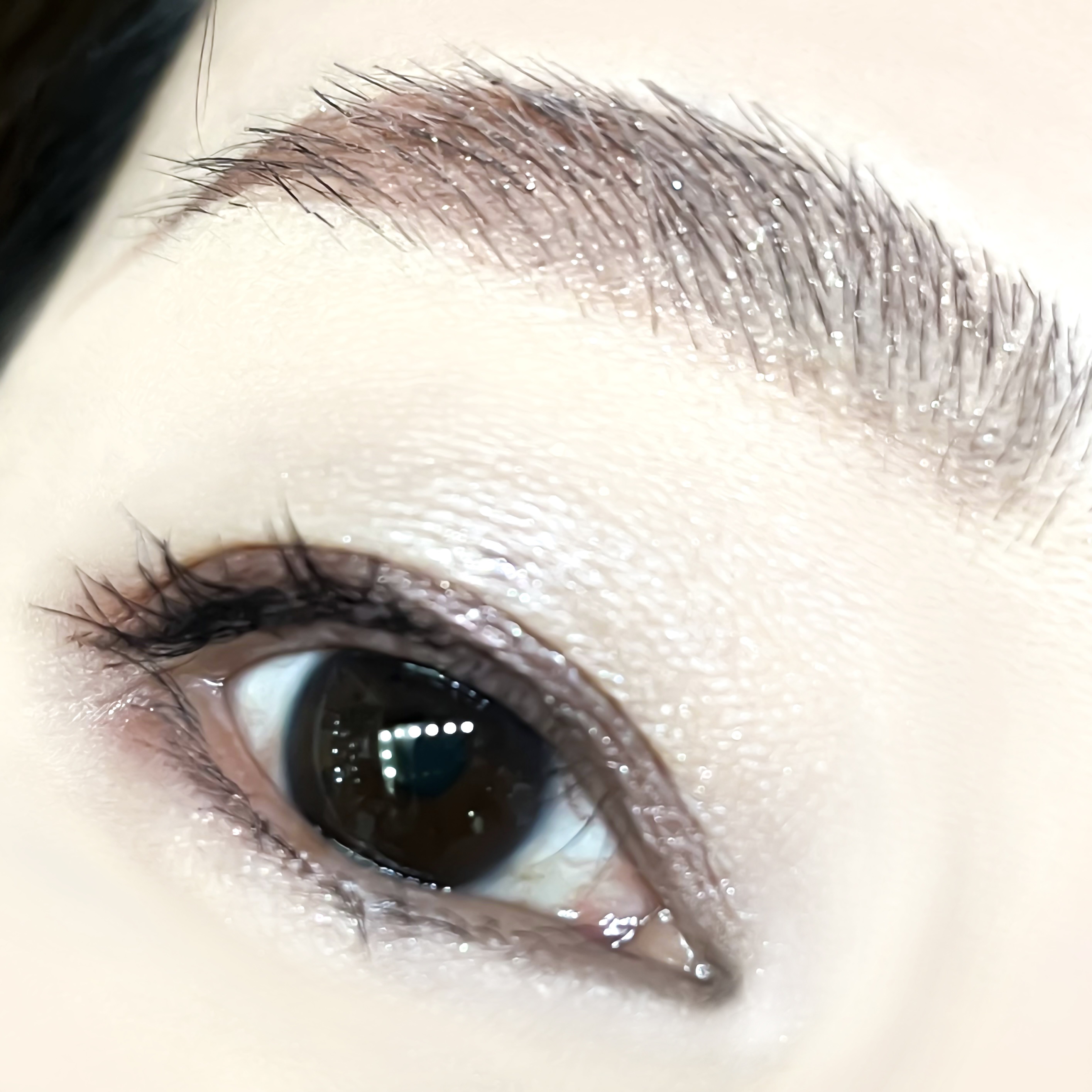 ケイト デザイニングアイブロウ3D GL-2 ピンクグリッター系(グリッター)(レフィル)/KATE/パウダーアイブロウを使ったクチコミ（2枚目）