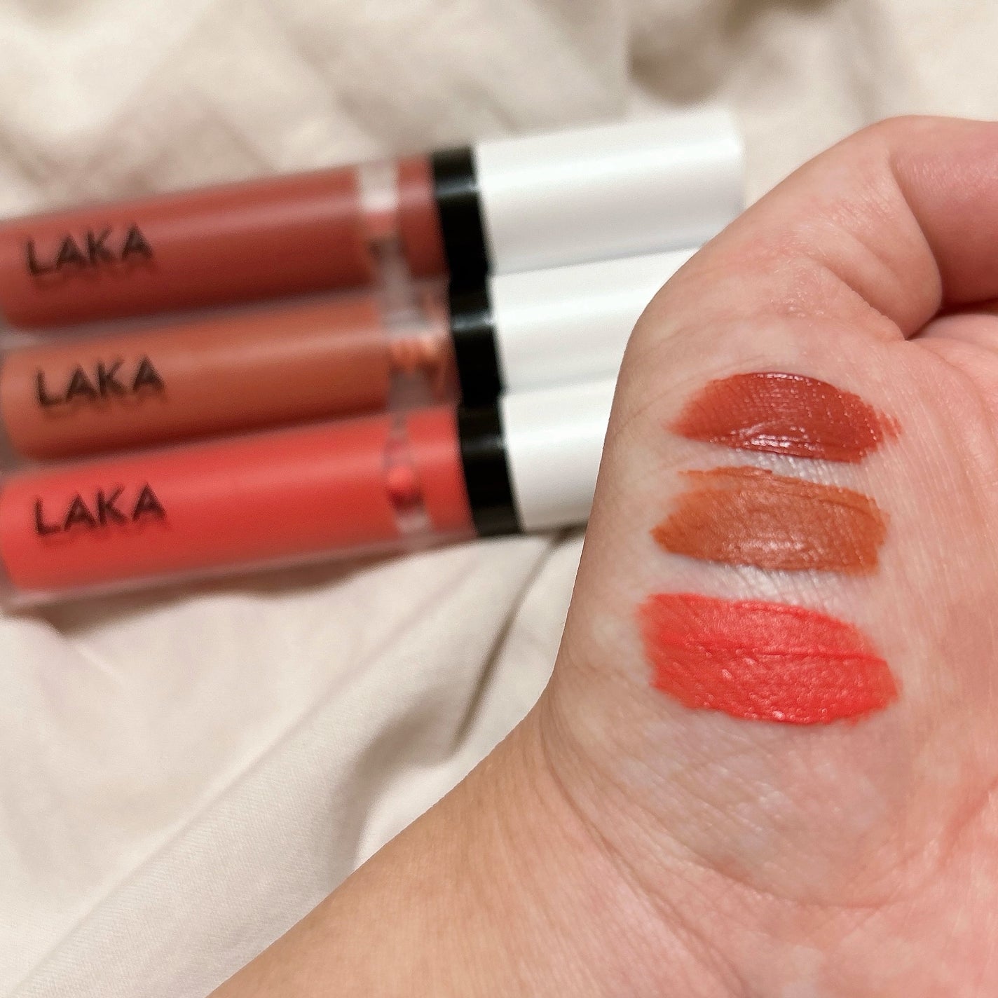 スムースマット リップティント/Laka/口紅を使ったクチコミ(2枚目)