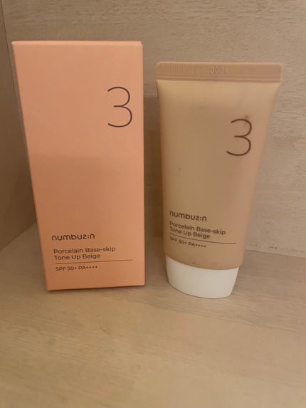 3番 ノーファンデ陶器肌トーンアップクリーム/numbuzin/化粧下地を使ったクチコミ(1枚目)