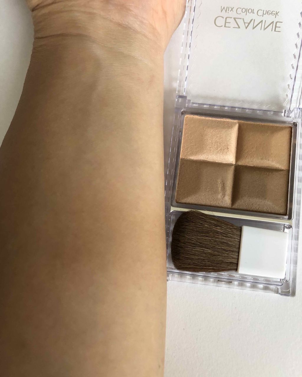 ミックスカラーチーク/CEZANNE/パウダーチークを使ったクチコミ(2枚目)