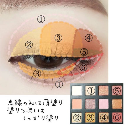 HEXZEスターライトファントム12アイシャドウ01/HEXZE(ヘックスゼ)/アイシャドウパレットを使ったクチコミ(3枚目)