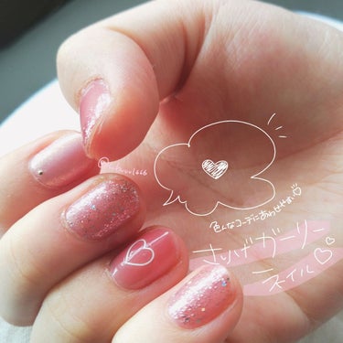 [💗ナチュラルなピンク系カラーで、さりげガーリーネイル💅💗]

　少し前に購入したGENEの新色(もう新しくないけど‥😖)を使いたくて、ピンク系の色味でまとめたガーリー系ネイルをしてみました💅💕

　
