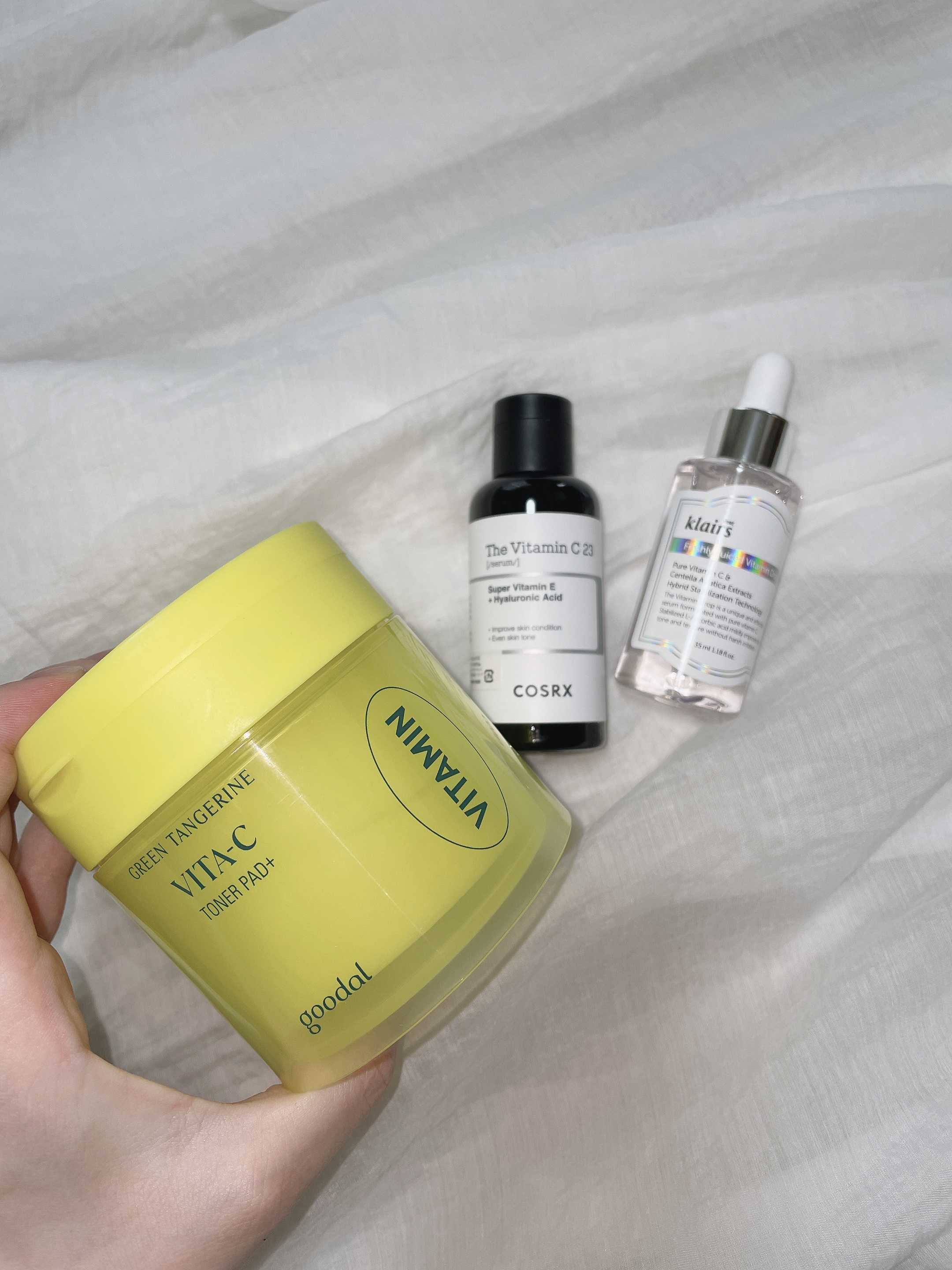 グリーンタンジェリン ビタCダークスポットケアパッド/goodal/トナーパッドを使ったクチコミ（1枚目）