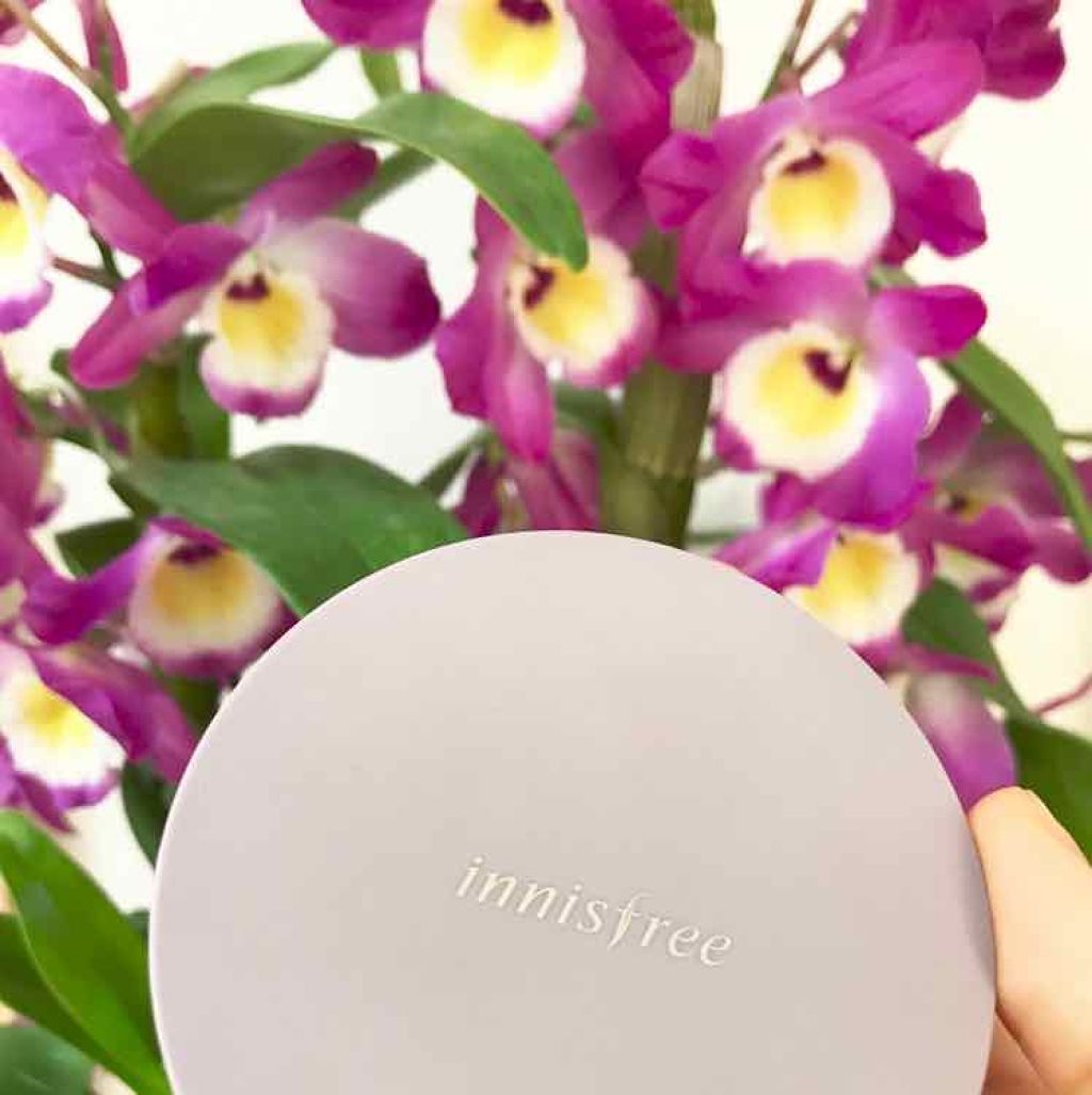 ウォーターフィットクッション/innisfree/クッションファンデーションを使ったクチコミ（3枚目）