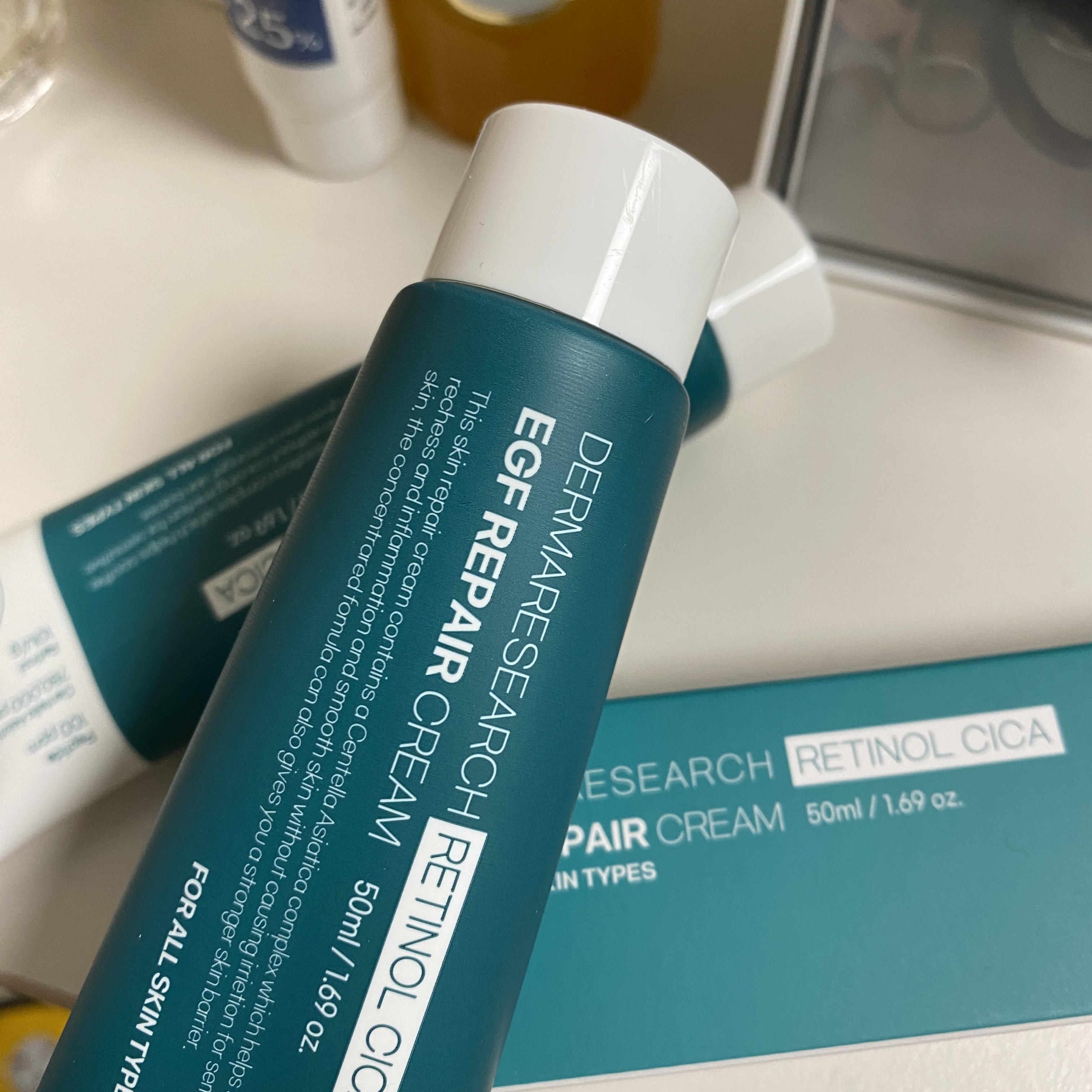 レチノールシカEGFリペアクリーム/DERMA RESEARCH/フェイスクリームを使ったクチコミ（1枚目）