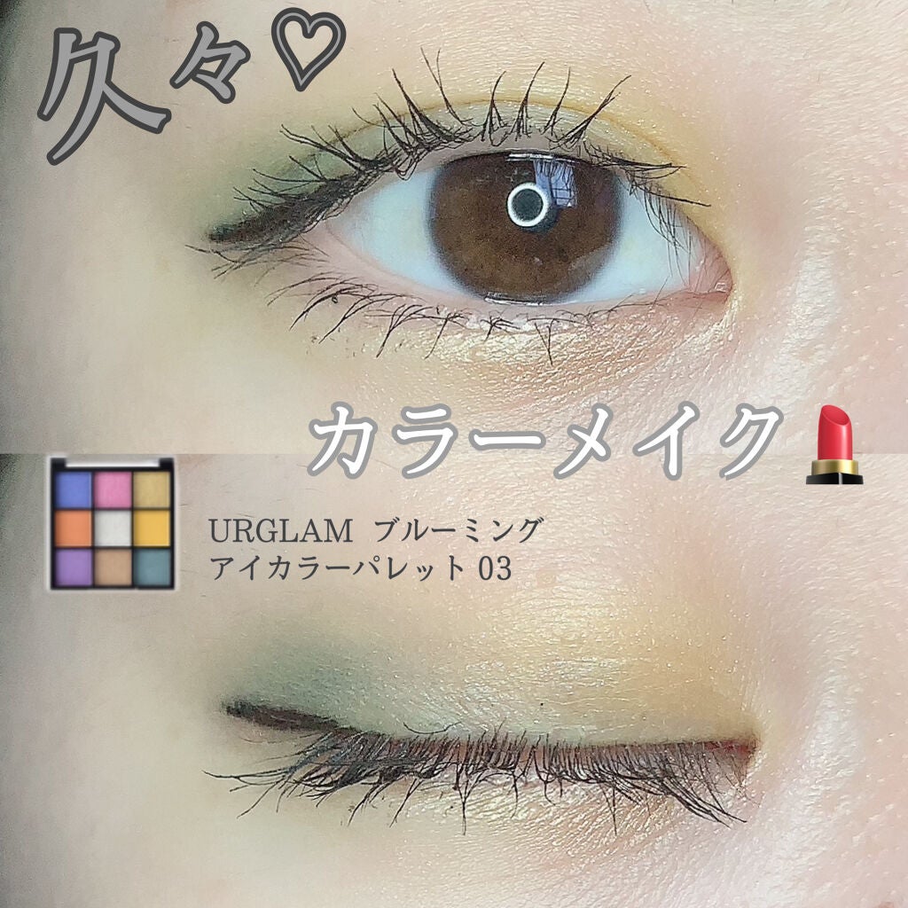 UR GLAM BLOOMING EYE COLOR PALETTE/U R GLAM/アイシャドウパレットを使ったクチコミ(1枚目)