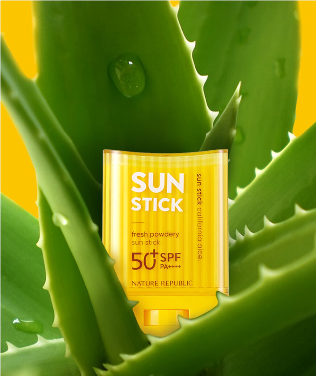 パウダリーUVアロエスティック SPF50+/PA++++/ネイチャーリパブリック/日焼け止めスティックを使ったクチコミ(1枚目)