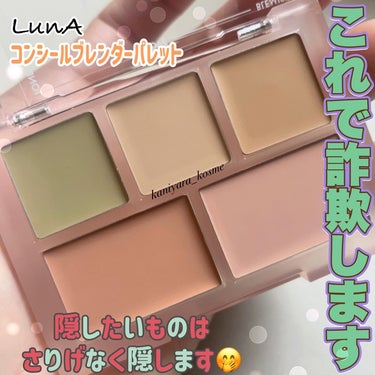 コンシールブレンダーパレット/LUNA/パレットコンシーラーを使ったクチコミ（1枚目）