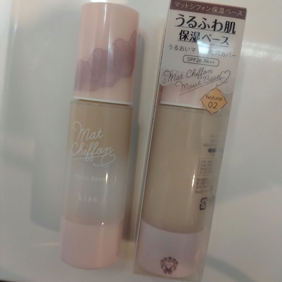 マットシフォンUVモイストベース 02 ナチュラル/KiSS/化粧下地を使ったクチコミ（1枚目）