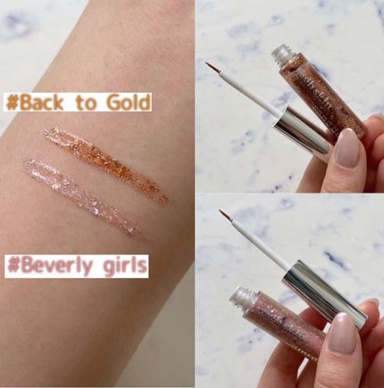 mgb skin × サンギ グリッターアイズ/mgb skin/リキッドアイシャドウを使ったクチコミ(2枚目)